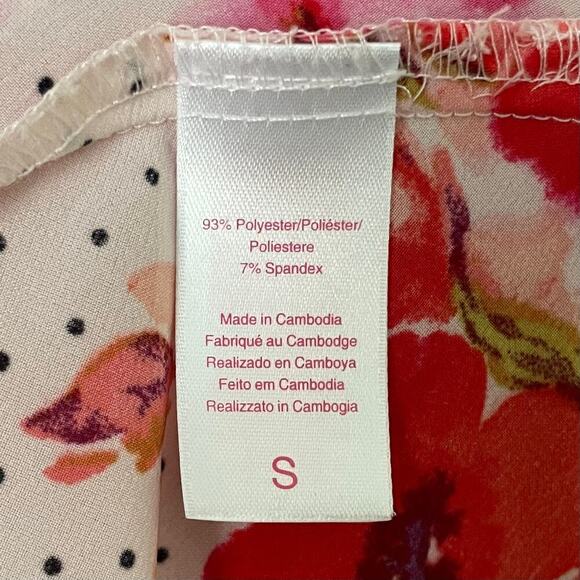 Oscar De La Renta Dress Womens Small Red Pink Label Floral Maxi Nightgown Slip - Picture 10 of 11